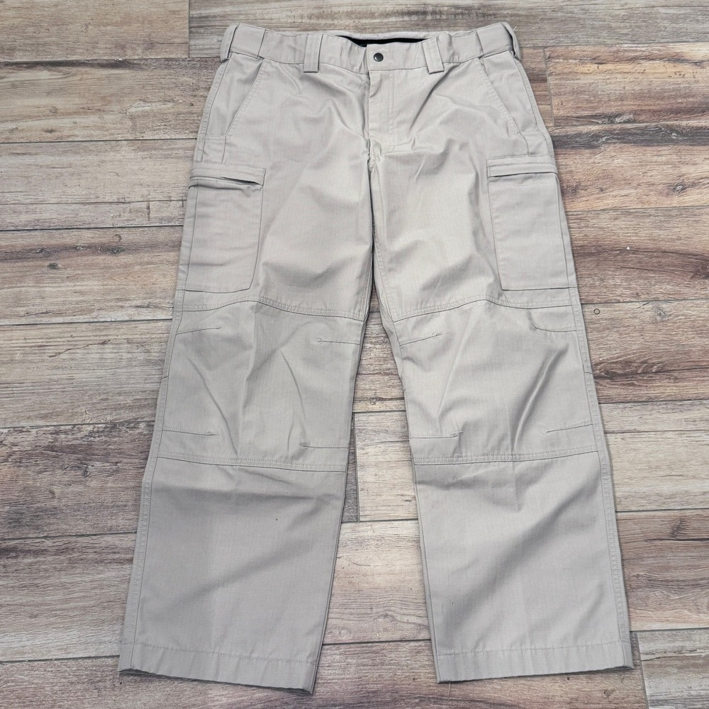 Blauer 8836W TenX Tactical Pants Silver Tan Ripstop Uniform Trousers Size 14 36U